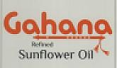 GAHANA REFINED SUNFLOWER OIL (and logo) trademark logo