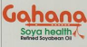GAHANA REFINED SOYABEAN OIL (and logo) trademark logo
