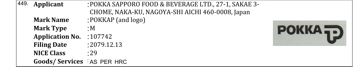 Original bulletin entry for POKKAP (and logo)