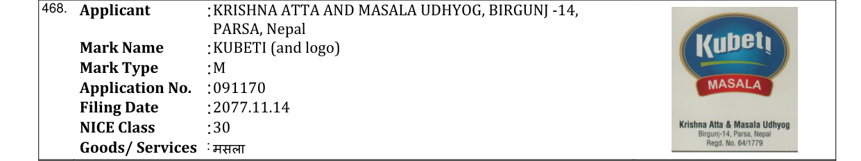 Original bulletin entry for KUBETI (and logo)