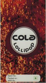 COLA LOLLIPOP (and logo) trademark logo