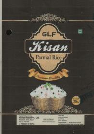 GLF KISAN (and logo) trademark logo