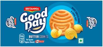 BRITANNIA GOOD DAY BUTTER COOKIES (and logo) trademark logo