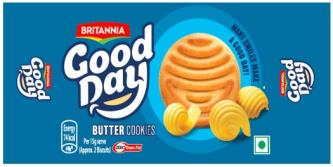 BRITANNIA GOOD DAY BUTTER COOKIES (and logo) trademark logo