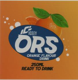 IC ICEEY ORS ORANGE FLAVOUR DRINK 250 ML (and logo) trademark logo