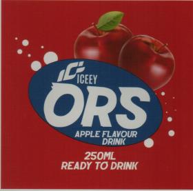 IC ICEEY ORS APPLE FLAVOUR DRINK (and logo) trademark logo