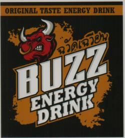 BUZZ ENERGY DRINK (and logo) trademark logo