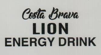 COSTA BRAVA LION ENERGY DRINK (and logo) trademark logo