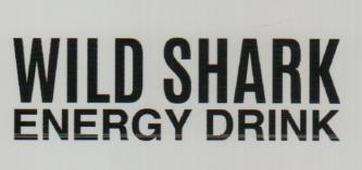 WILD SHARK ENERGY DRINK (and logo) trademark logo