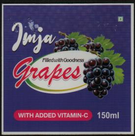 IMJA GRAPES (and logo) trademark logo
