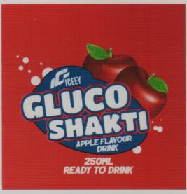 IC ICEEY GLUCO SHAKTI APPLE FLAVOUR DRINK 250ML (and logo) trademark logo