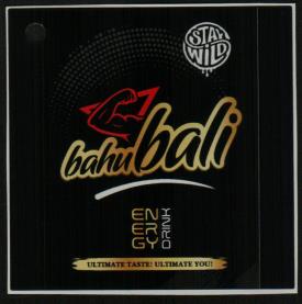 BAHUBALI ENERGY DRINK (and logo) trademark logo