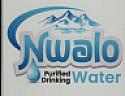 NWALO PURIFIED DRINKIN WATER (and logo) trademark logo