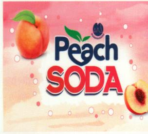 MANAKAMANA PEACH SODA (and logo) trademark logo