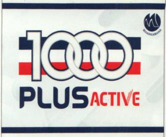 1000 PLUS ACTIVE (and logo) trademark logo