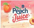 MANAKAMANA PEACH JUICE (and logo) trademark logo