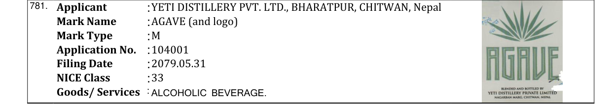 Original bulletin entry for AGAVE (and logo)