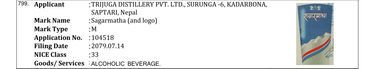 Original bulletin entry for Sagarmatha (and logo)