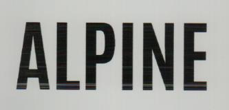 ALPINE (and logo) trademark logo