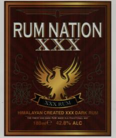 RUM NATION XXX (and logo) trademark logo