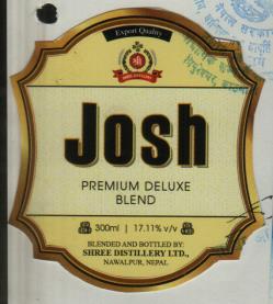 JOSH PRIMIUM DELUX BLEND (and logo) trademark logo