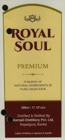 ROYAL SOUL PREMIUM (and logo) trademark logo