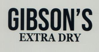 GIBSON'S EXTRA DRY (and logo) trademark logo
