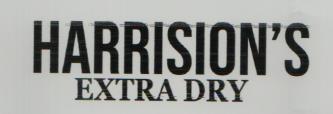 HARRISION'S EXTRA DRY (and logo) trademark logo