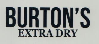 BURTON'S EXTRA DRY (and logo) trademark logo