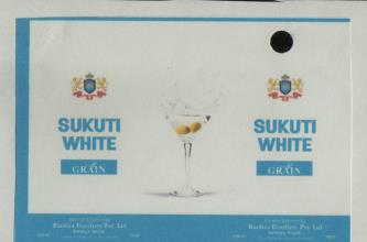 SUKUTI WHITE (and logo) trademark logo