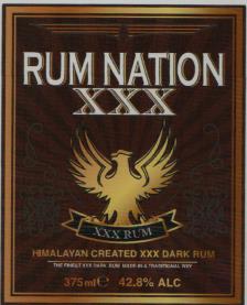 RUM NATION XXX 375ml (and logo) trademark logo