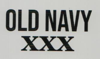 OLD NAVY XXX (and logo) trademark logo