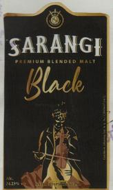 SARANGI BLACK (and logo) trademark logo