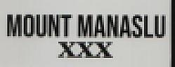MOUNT MANASLU XXX (and logo) trademark logo
