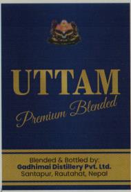 UTTAM PREMIUM BLENDED (and logo) trademark logo