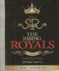 THE RISING ROYALS (and logo) trademark logo