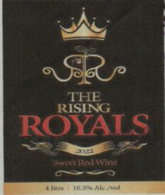 THE RISING ROYALS (and logo) trademark logo