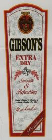 GIBSON'S EXTRA DRY (and logo) trademark logo
