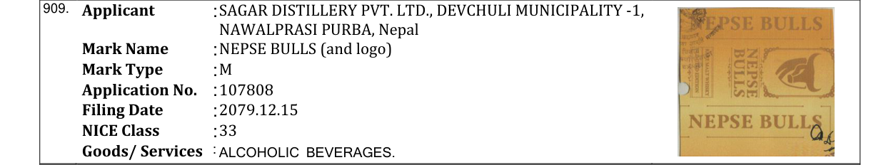 Original bulletin entry for NEPSE BULLS (and logo)