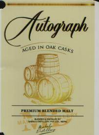 AUTOGRAPH AGED IN OAK CASKS (and logo) trademark logo