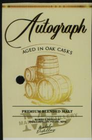 AUTOGRAPH AGED IN OAK CASKS (and logo) trademark logo