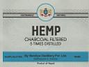 HEMP (180 ml) Charcoal Filtered 5times Distilled (and logo) trademark logo