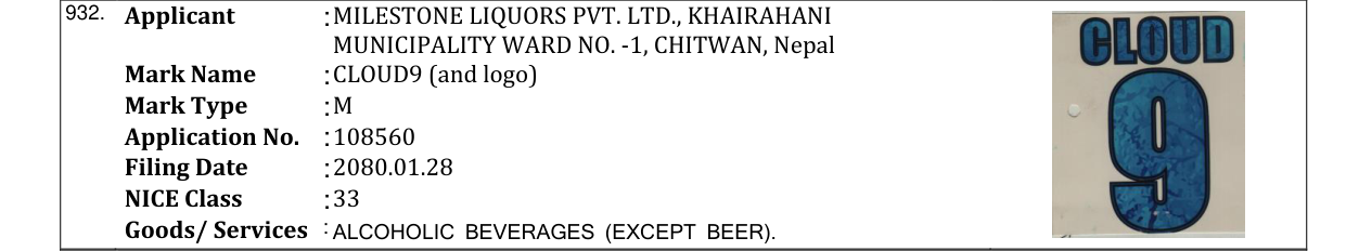 Original bulletin entry for CLOUD9 (and logo)