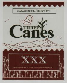 THREE CANES XXX (and logo) trademark logo