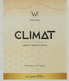 SWB CLIMAT SWEET WHITE WINE 375 ML (and logo) trademark logo