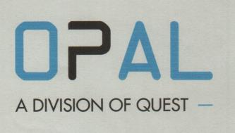 OPAL A DIVISION OF QUEST (and logo) trademark logo