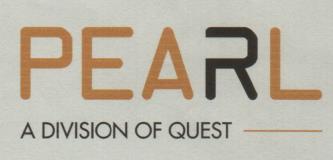 PEARL A DIVISION OF QUEST (and logo) trademark logo