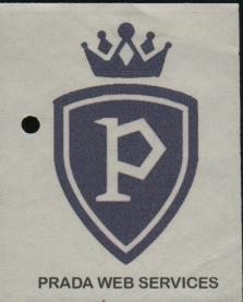 PRADA WEB SERVICES (and logo) trademark logo