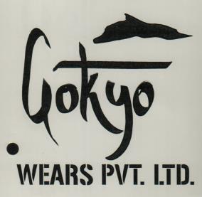 GOKYO WEARS PVT. LTD. (and logo) trademark logo