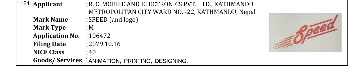 Original bulletin entry for SPEED (and logo)